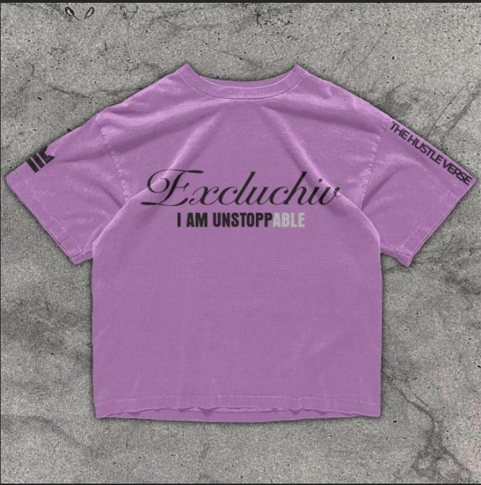 The UNSTOPPABLE OVERSIZED Lavender TEE